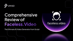 Comprehensive Review of Faceless.Video: The Ultimate AI Video Generator from Script